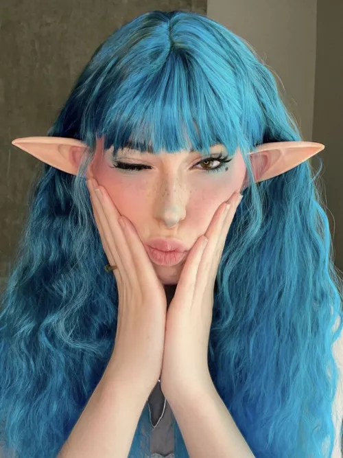 Does blue hair suit me?🥺💙