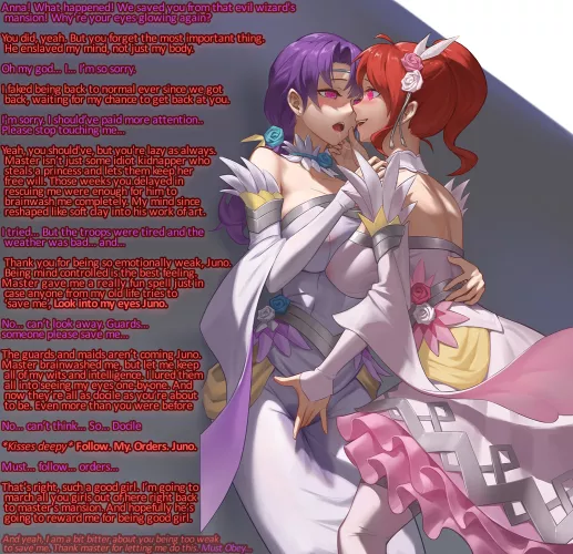 Foolish girl thinking they can take you away from master, but master gave you a certain spell just in case this happened~ (LordIxon)