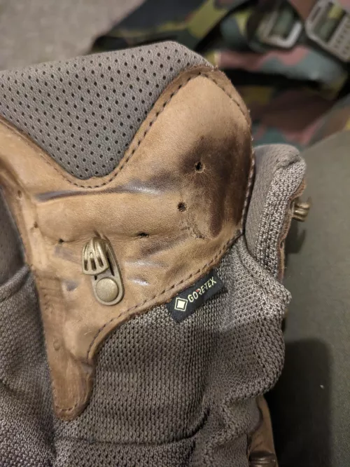 Goretex bruising