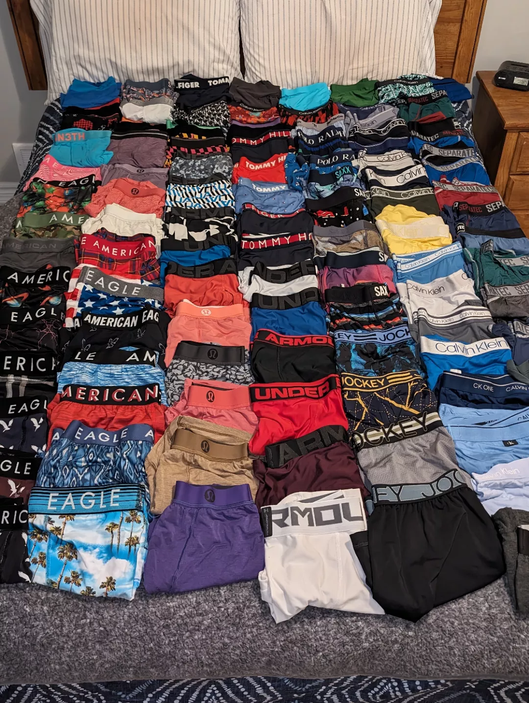 Got out my entire collection, 148 pairs and counting lol