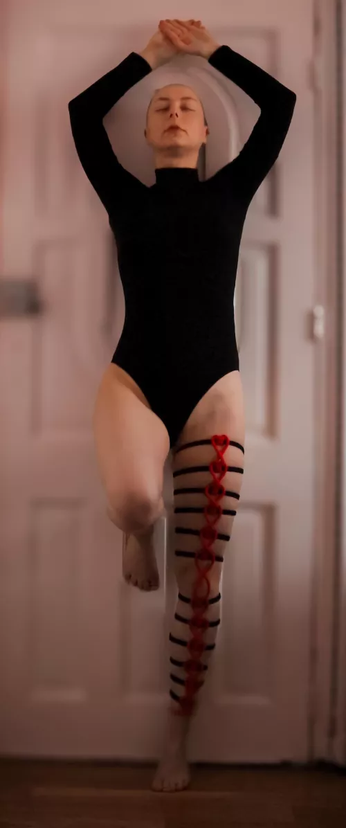 Heart ladder selfbondage ♥️🪢