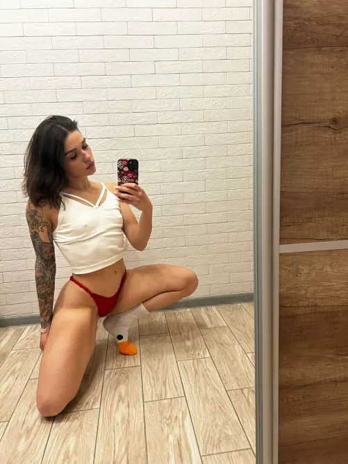 I hope you feel horny when you see me daddy