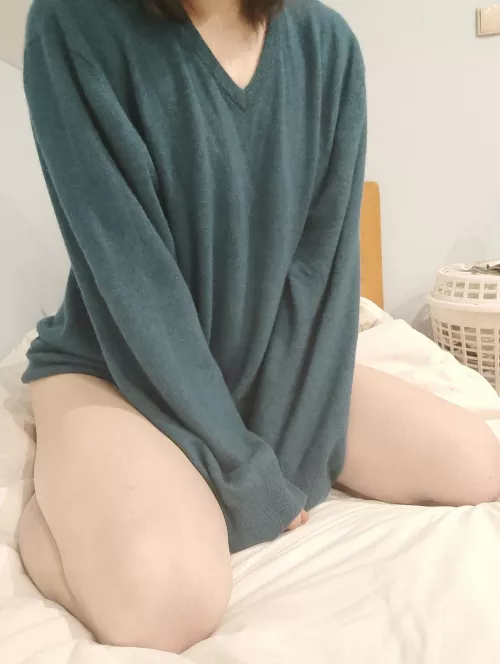 I love sleeping in my sweater