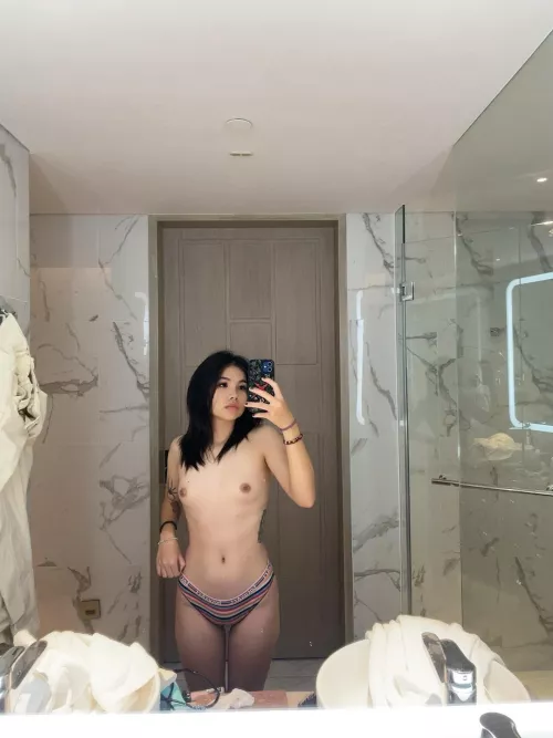 If you would be my room mate you can play with my tits anytime