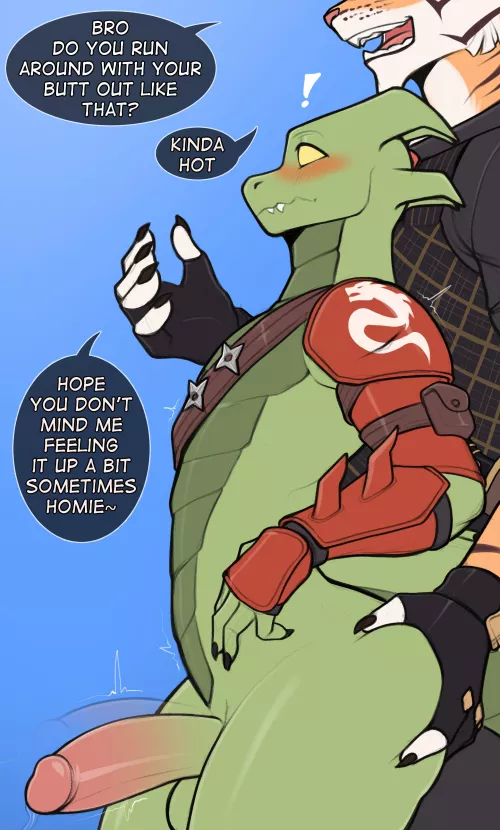 Just a bro feelin up another bro~ (oro97)