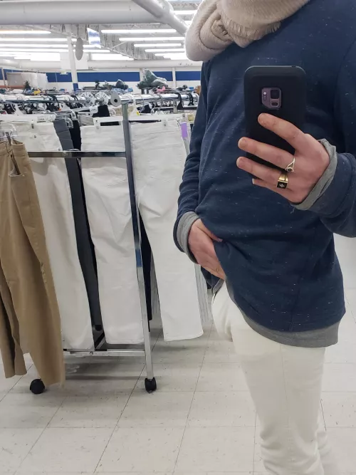 Just a casual public bulge