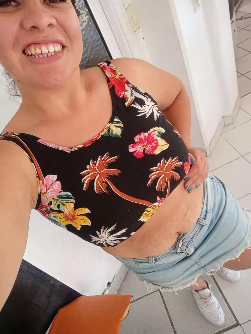 My belly button looks