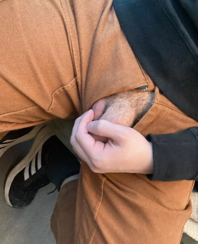 My friend dared me to pull it out in public. Reply if you'd like to see it without my hand