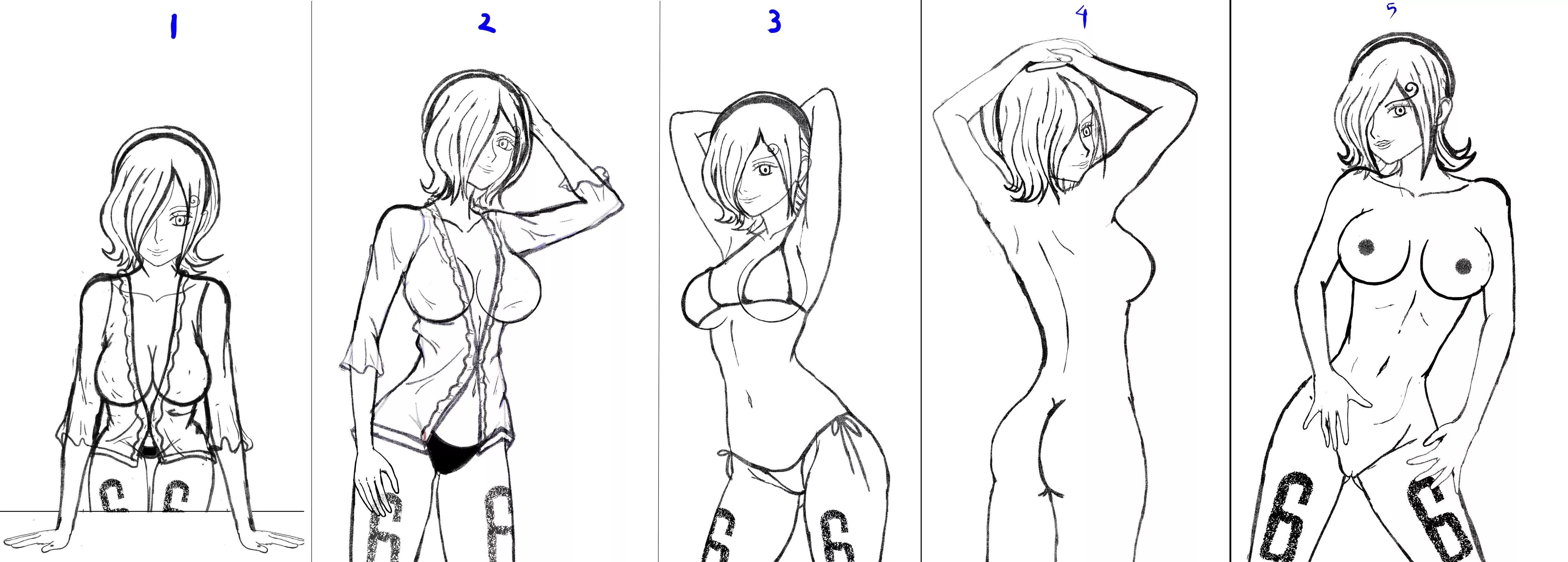 My Vinsmoke Reiju Comics stage 1 of page 1 2 3 4 5 . what do you think ?