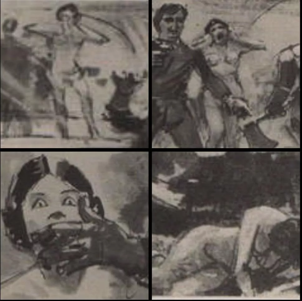 Naked Slave Leia (Official drawings by George Lucas)