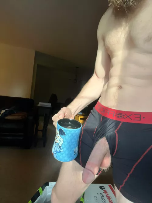 Rise and shine ☀️. Hot coffee to battle the temps 🥶