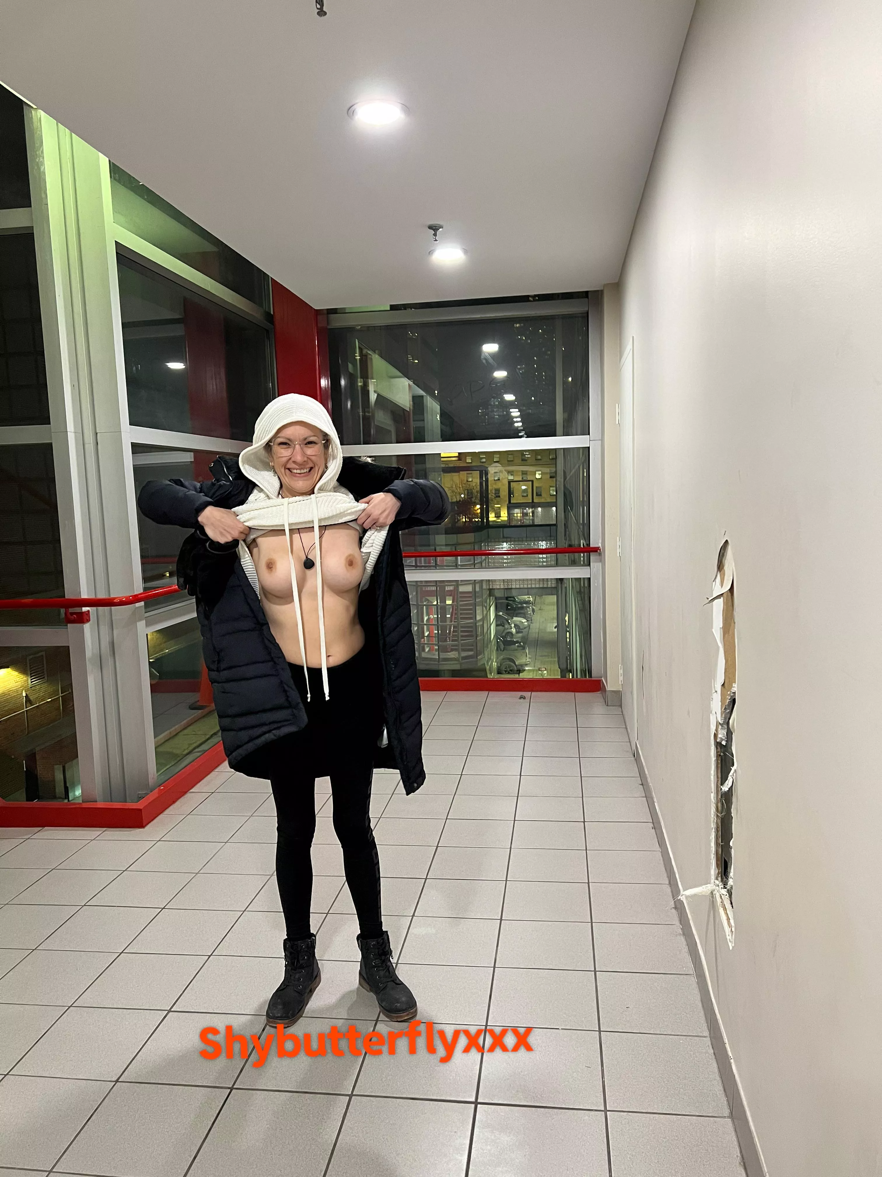 Some public fun on a cold night in Toronto