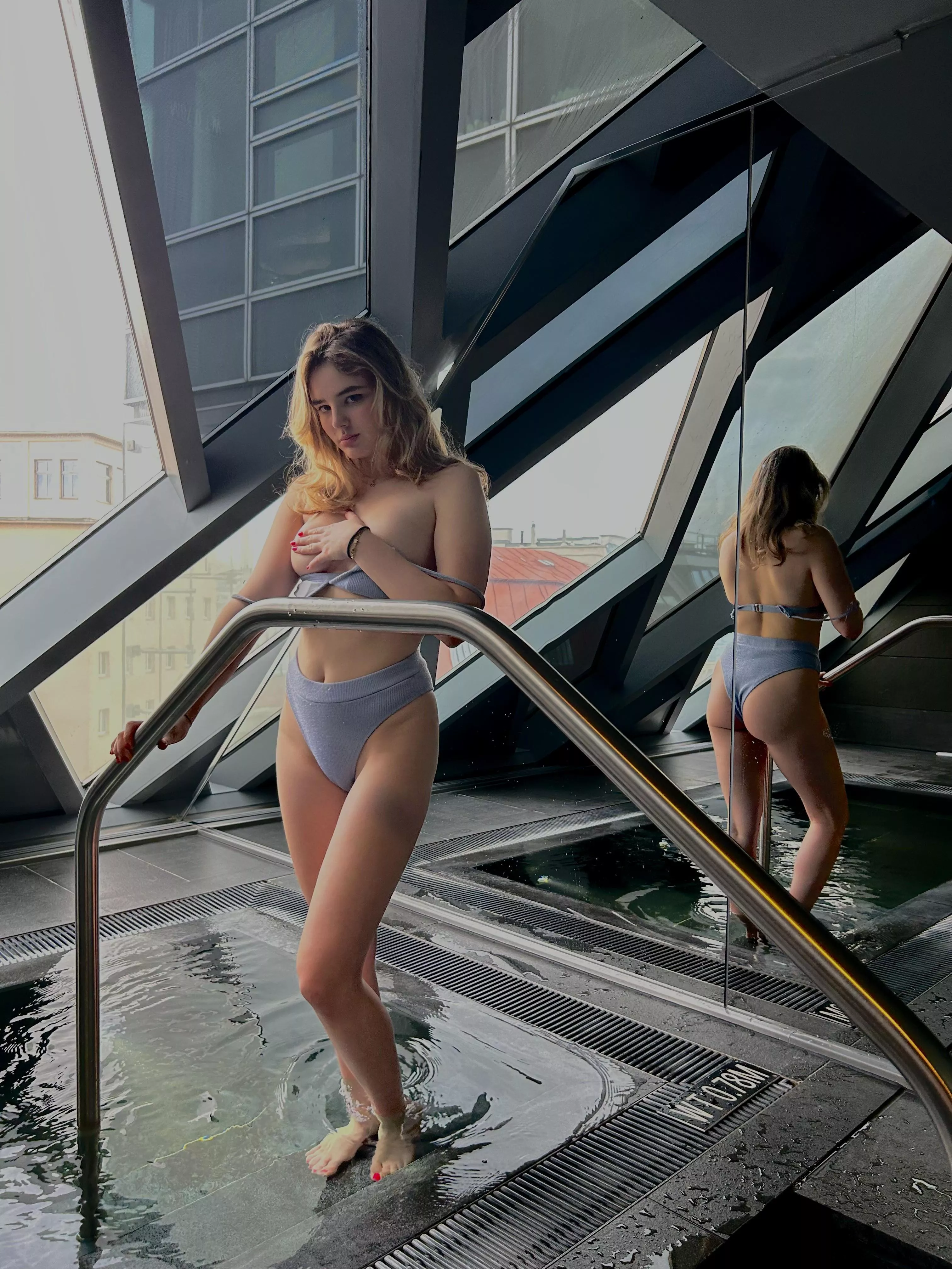 someone almost caught me doing this in pool