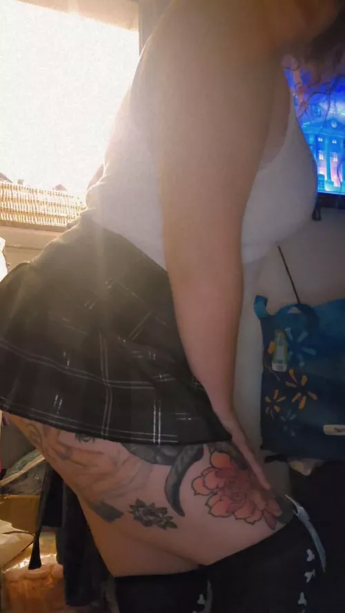 Thigh highs go with school girl skirts right?