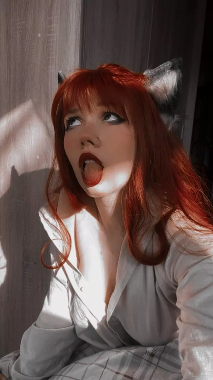 This ahegao looks cute, doesn't it?