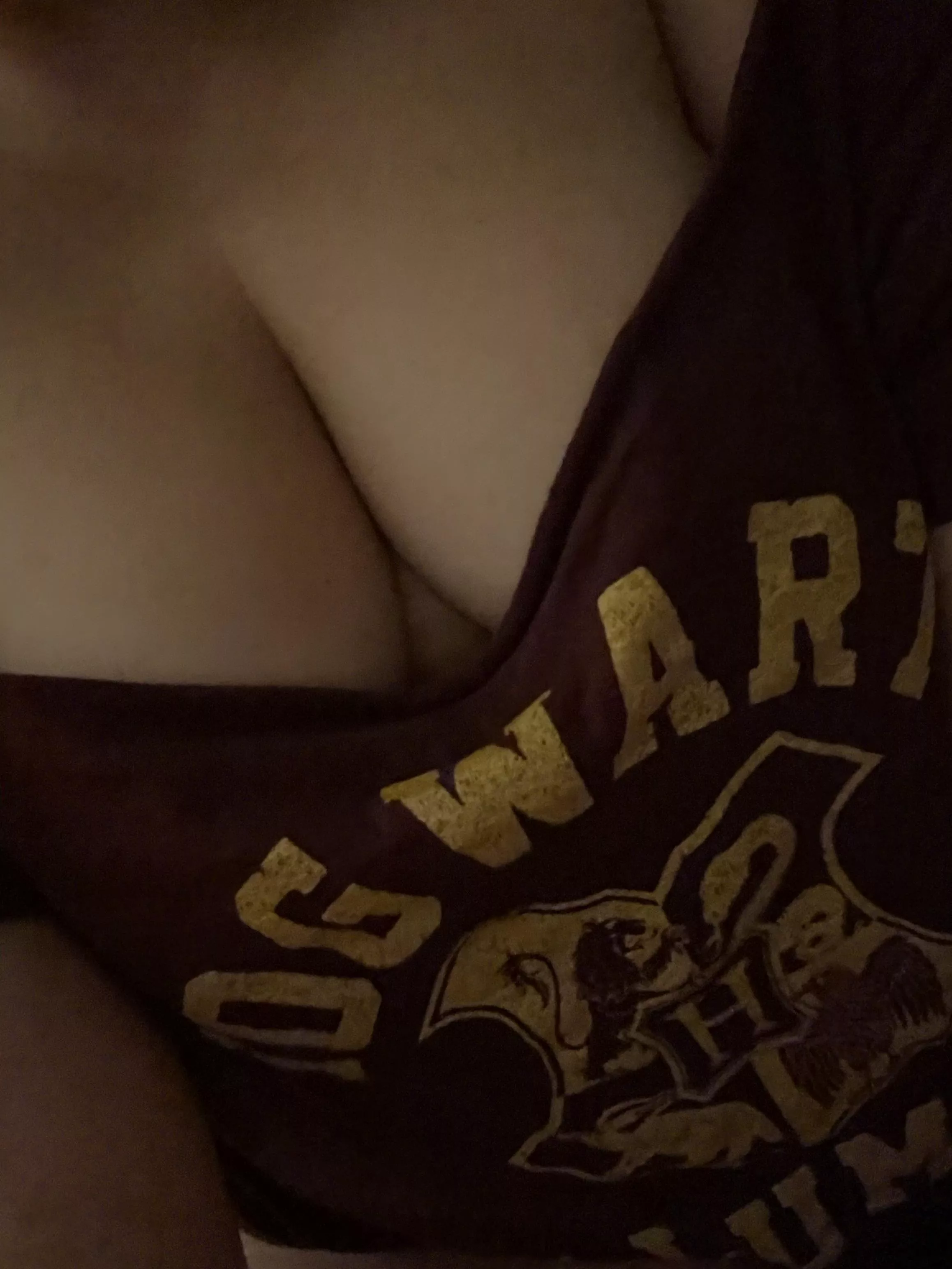 Wearing just a shirt to bed