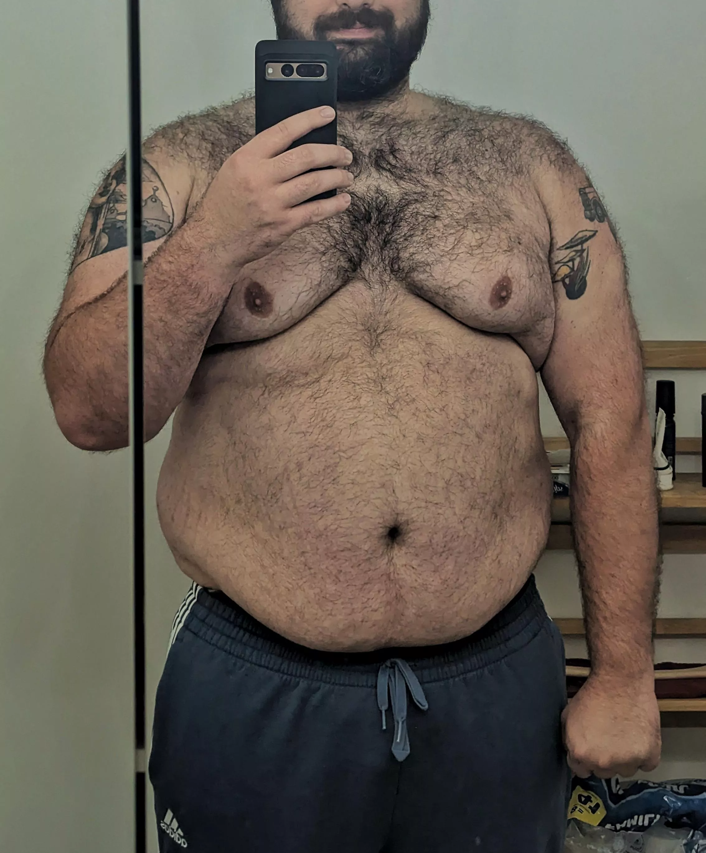 [33] Love these blue Adidas sweatpants