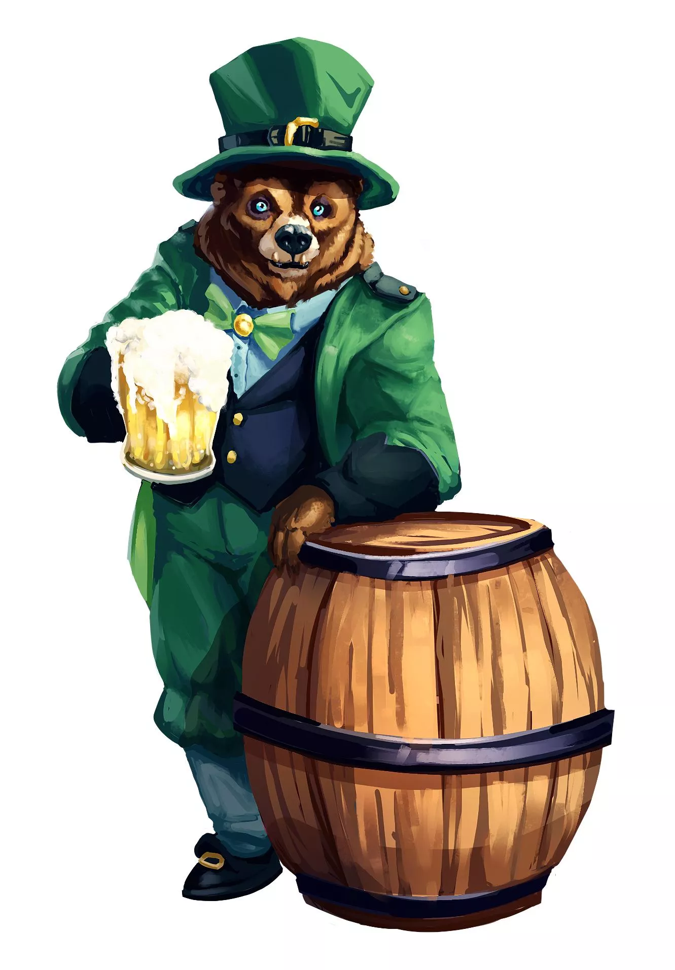 A character I painted for a client a while ago, still think he is very handsome!