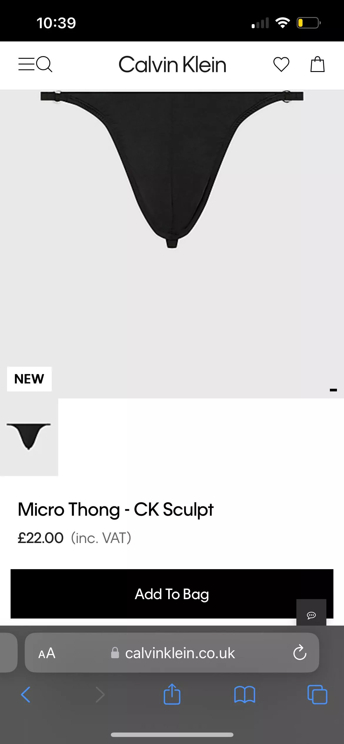 Anyone tried the new Sculpt ck thong yet?