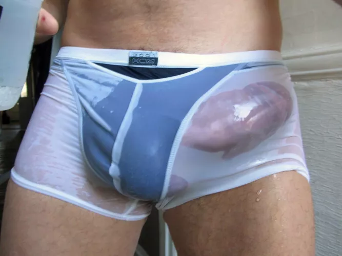 Because when I go to the beach people can't stop seeing me