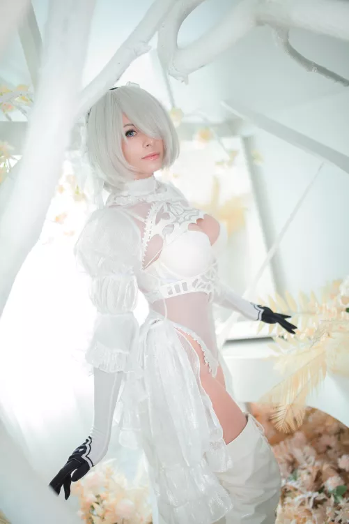 Bride 2B cosplay by Yuna Kairi