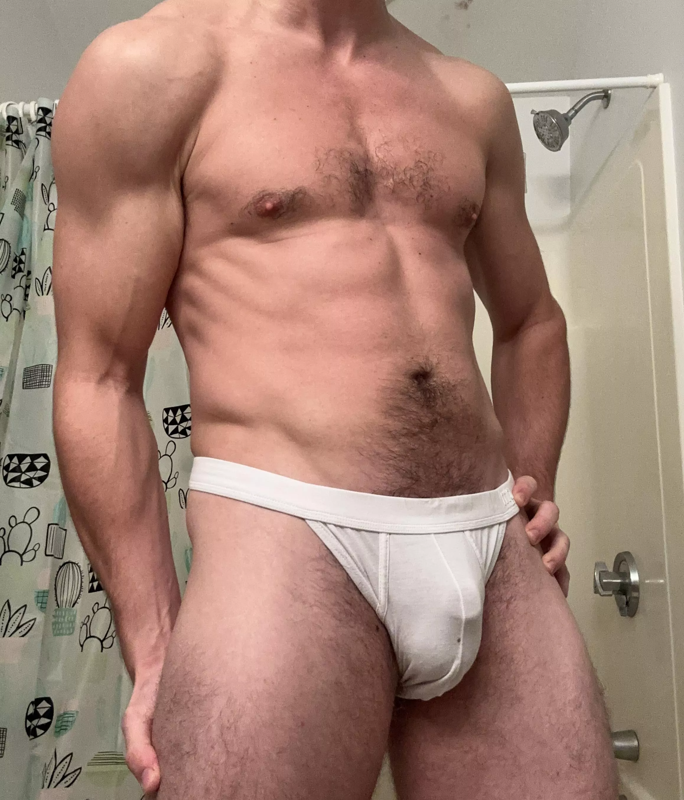 Cock Outline in a Thong