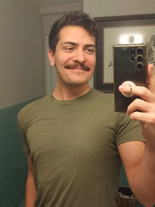 Do you guys think the stache is a keeper?