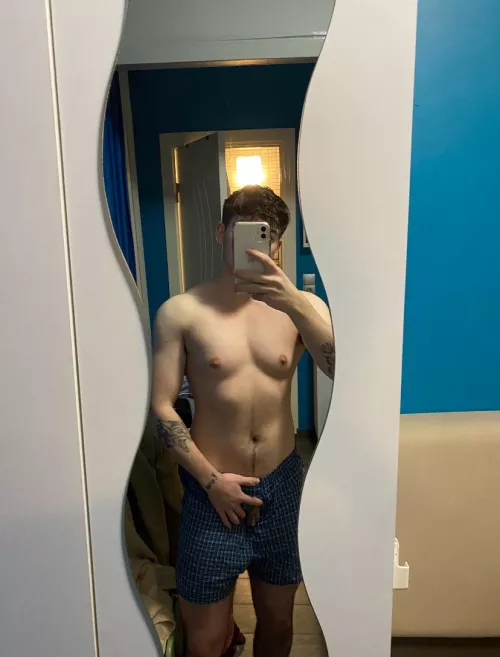 Don’t mind me, just rubbing my clit with my tits out