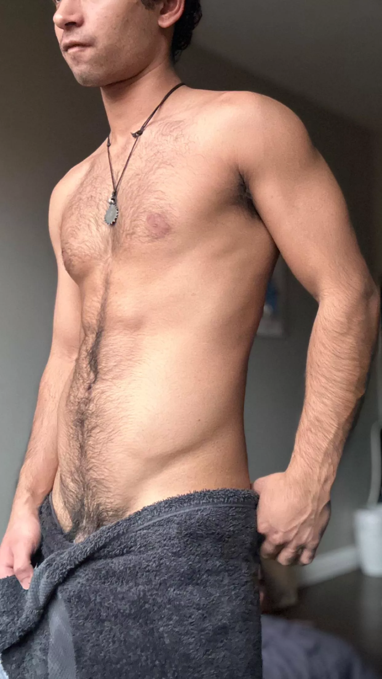 fresh out of the shower