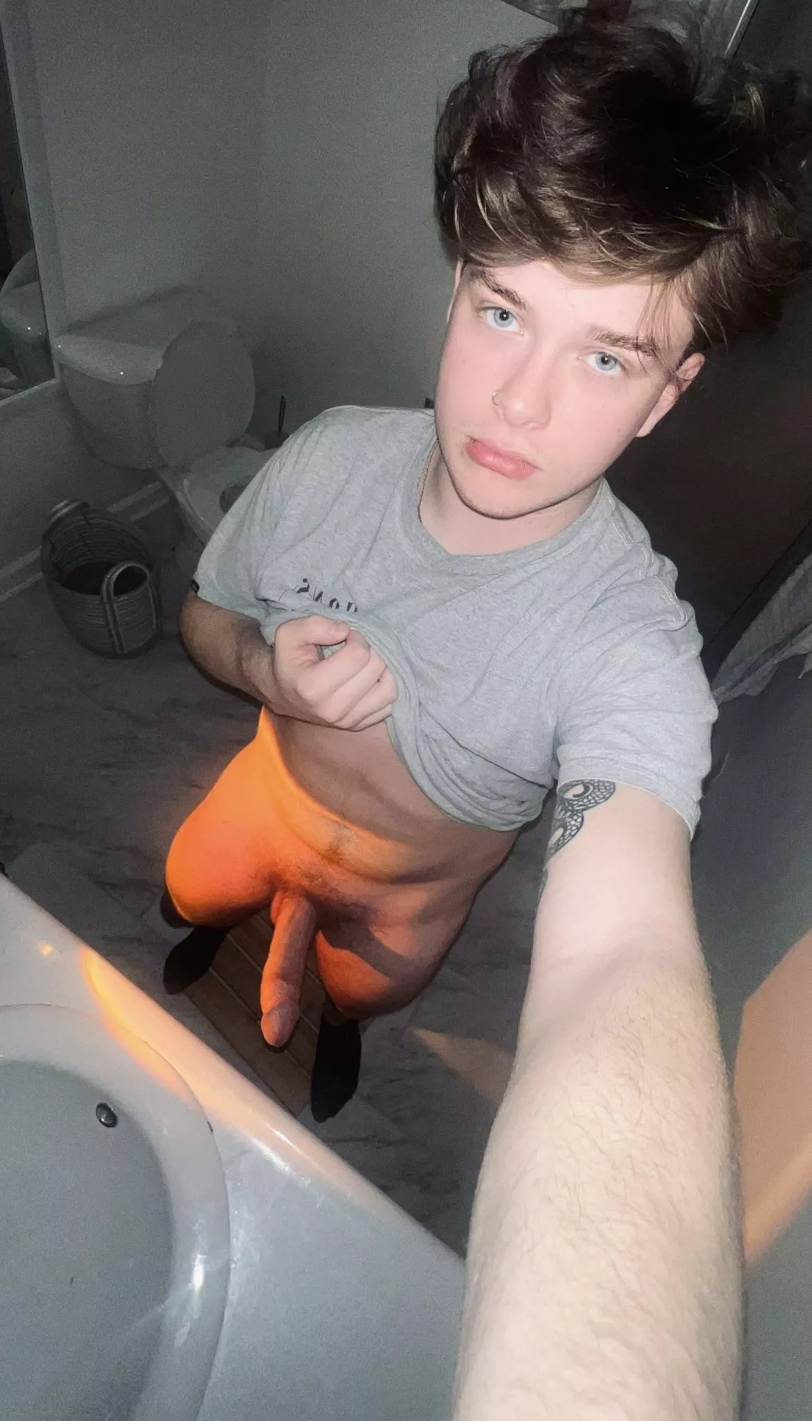 had to sneak and bust one out in the bathroom today