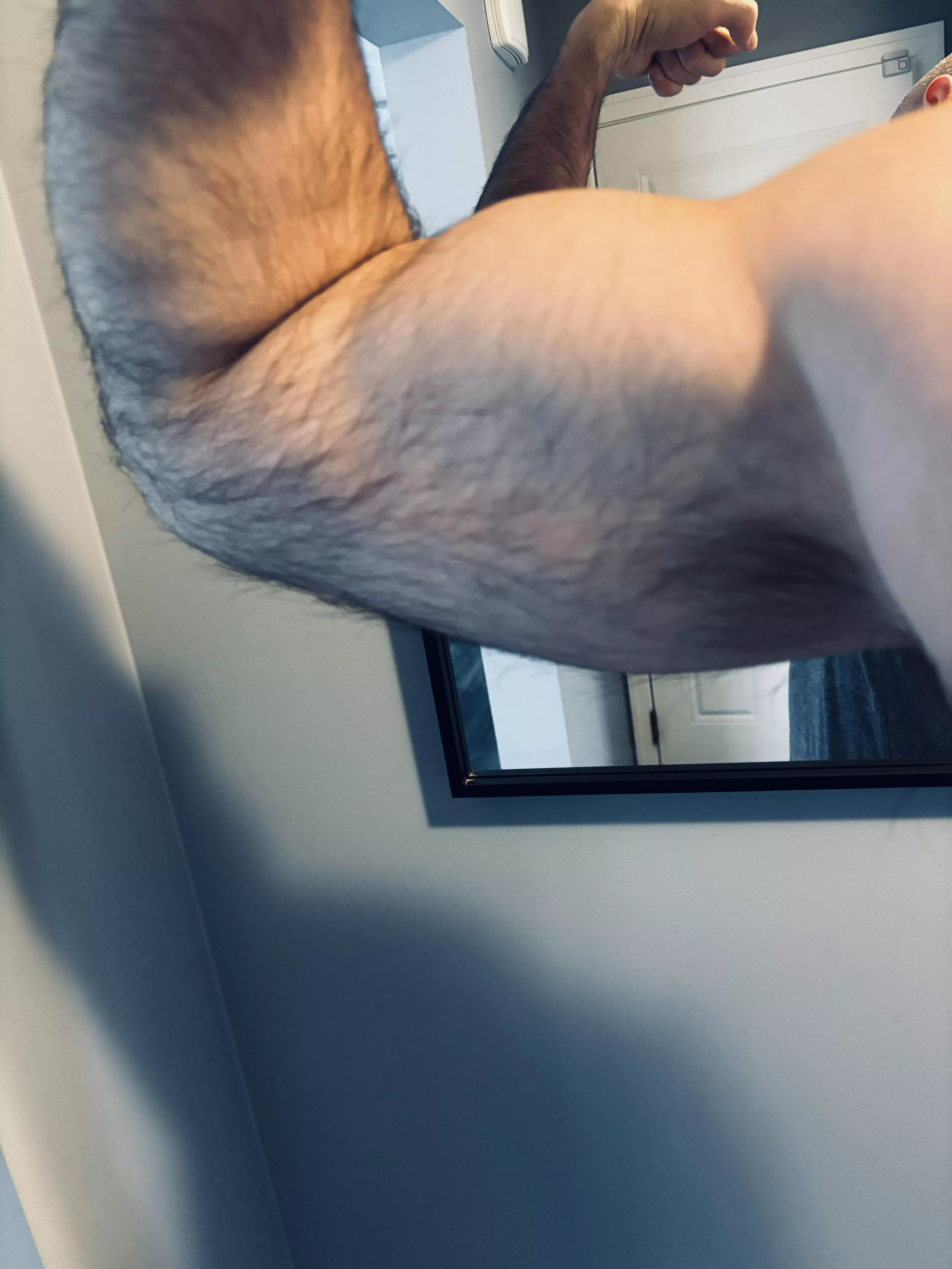 Hairy bicep