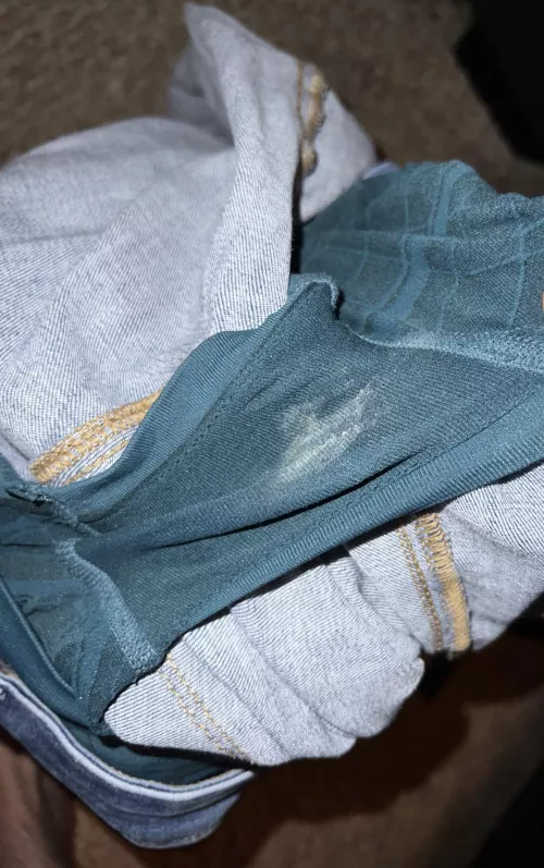 Hot nerdy crush took off dirty panties during sleepover