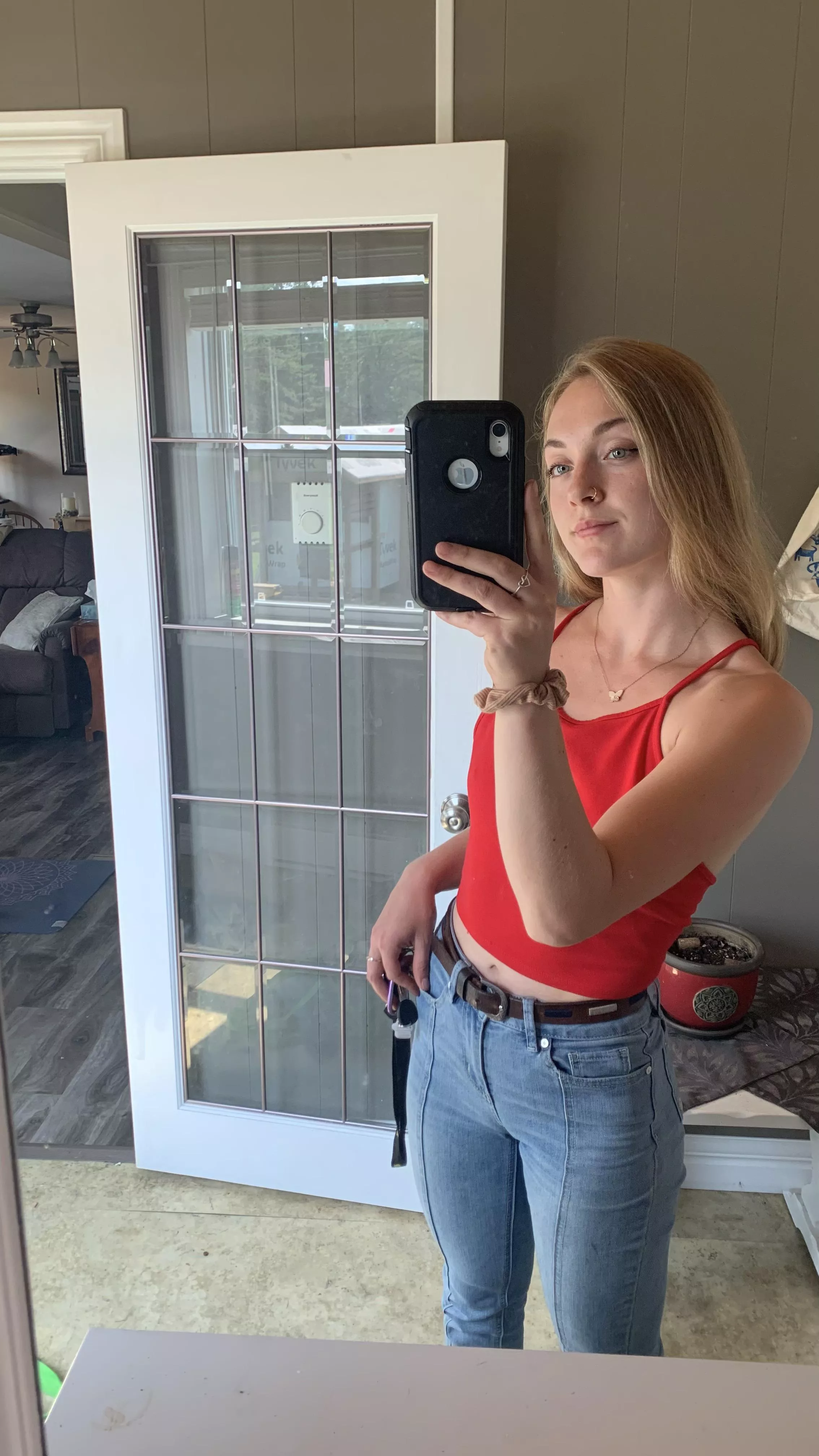 I always try to look good with jeans