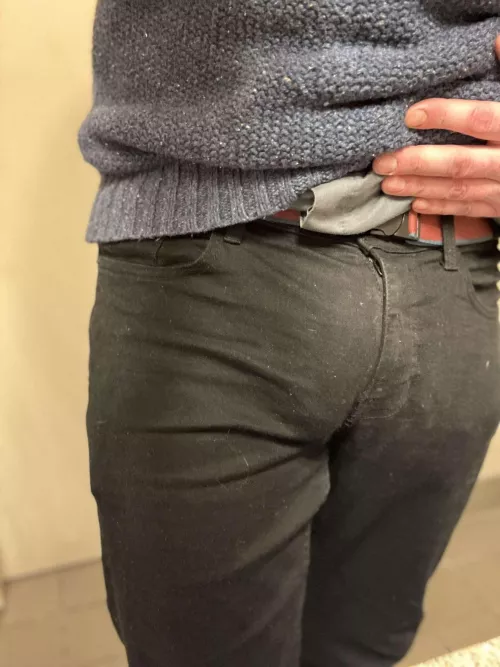 I wonder which of my coworkers have seen my bulge