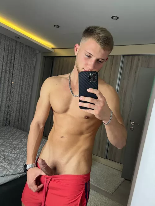 if you like clean shaven then you should pull down my shorts and take a look