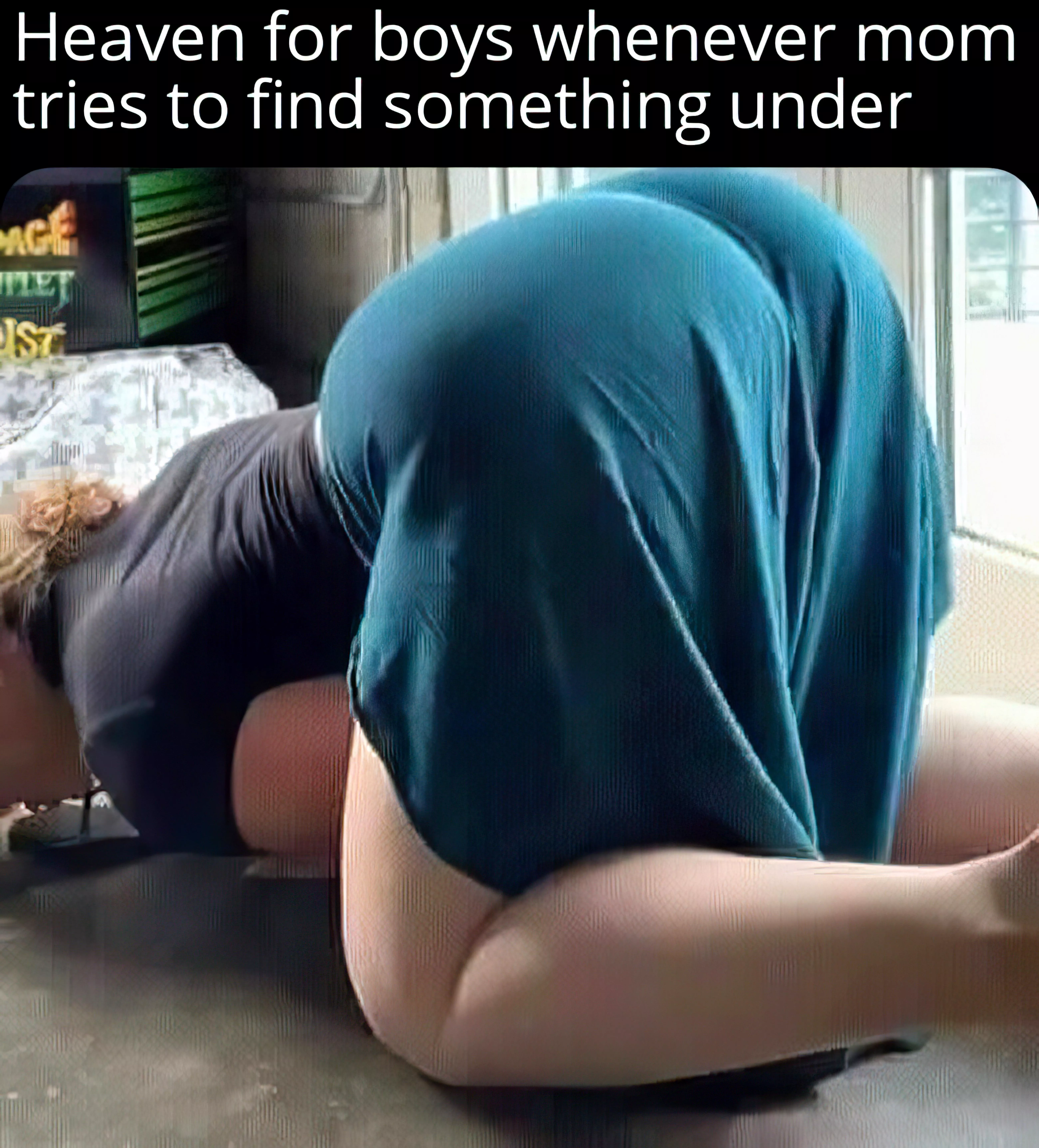 It's always heaven for sons