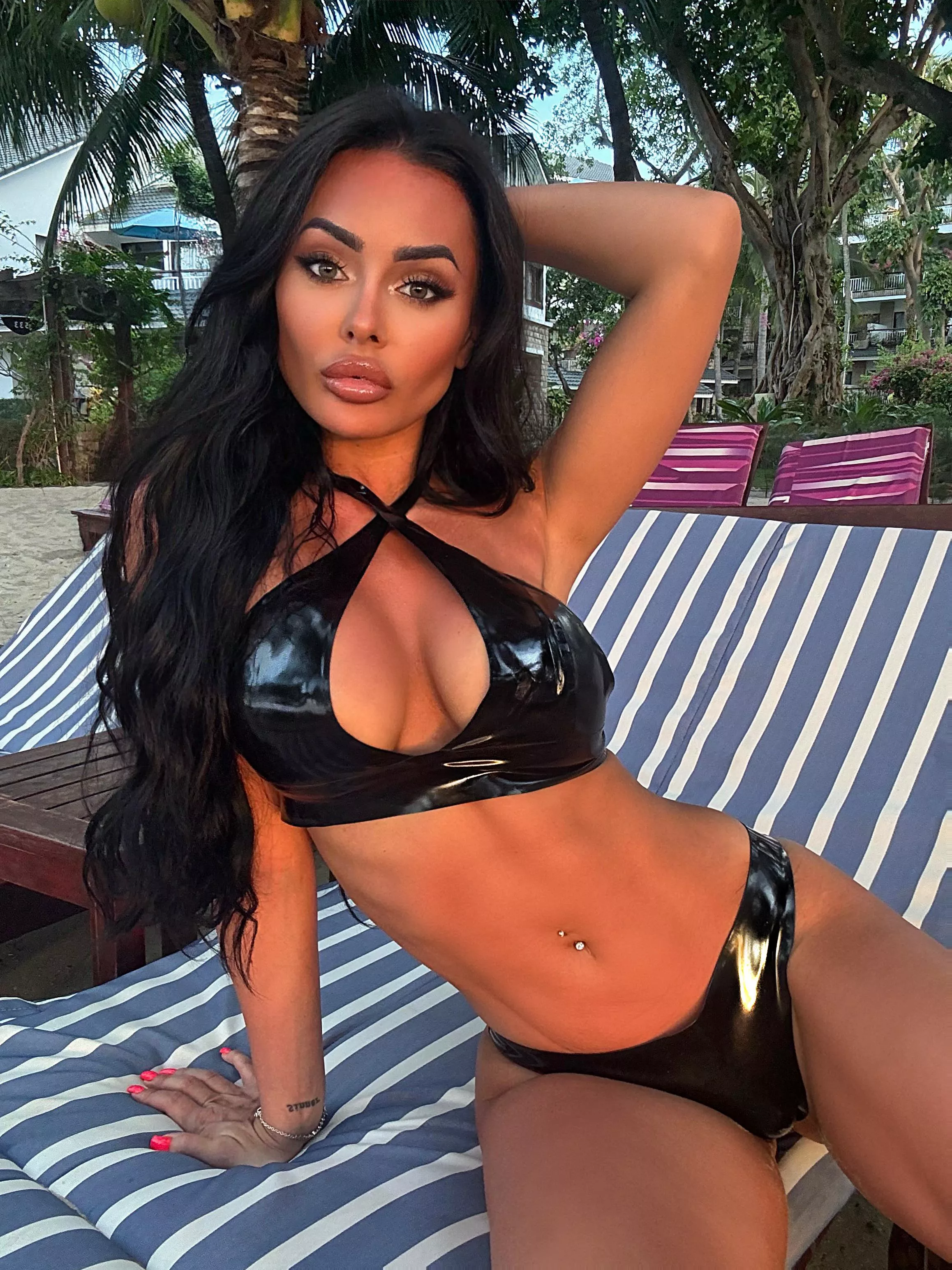 Latex on public beach