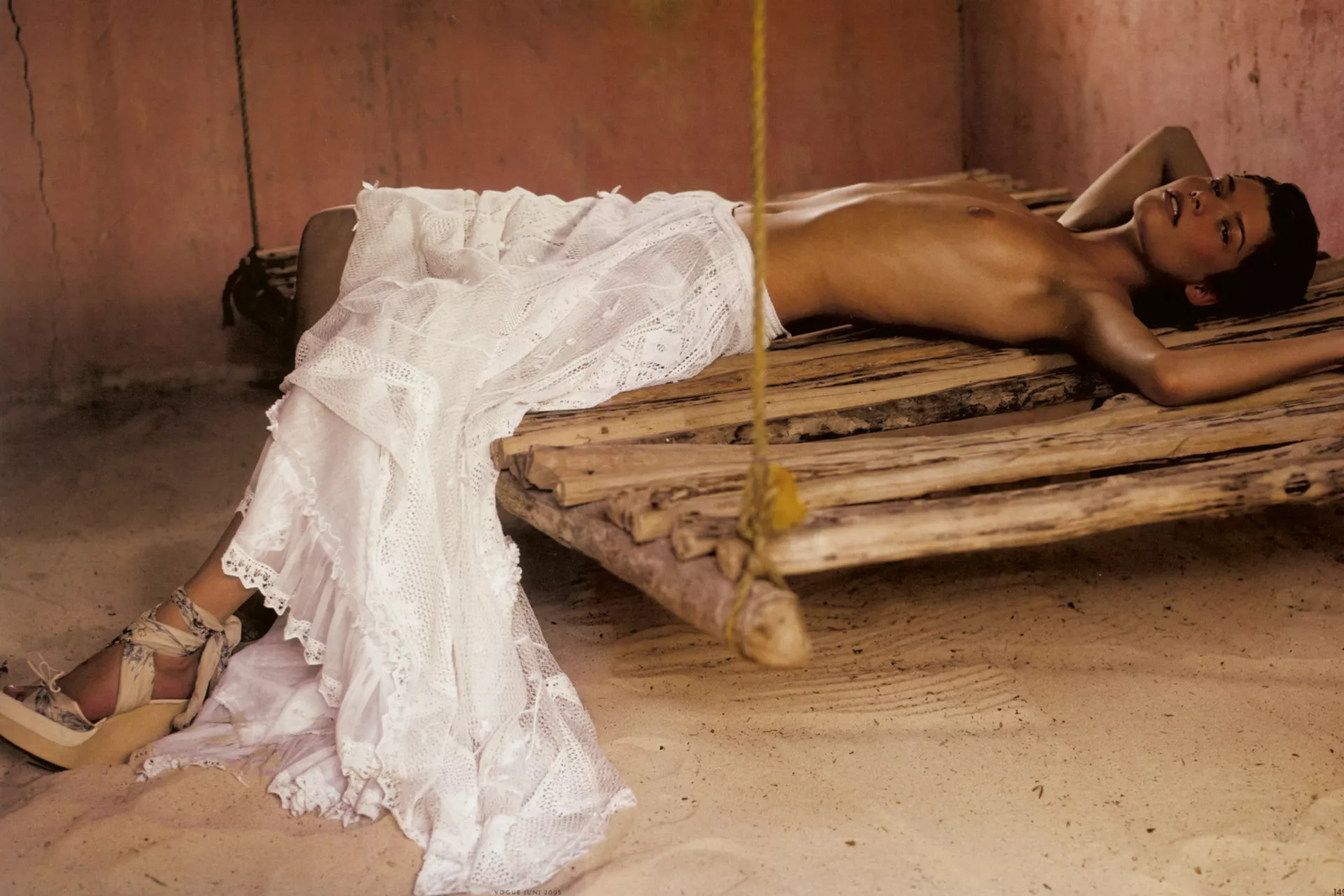 Louise Pedersen | Vogue Deutsch June 2005 | ph. Enrique Badulescu