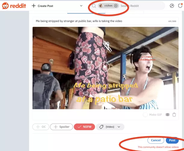 Moderator help please. How do we post videos here? Can link to Erome and can't post directly.