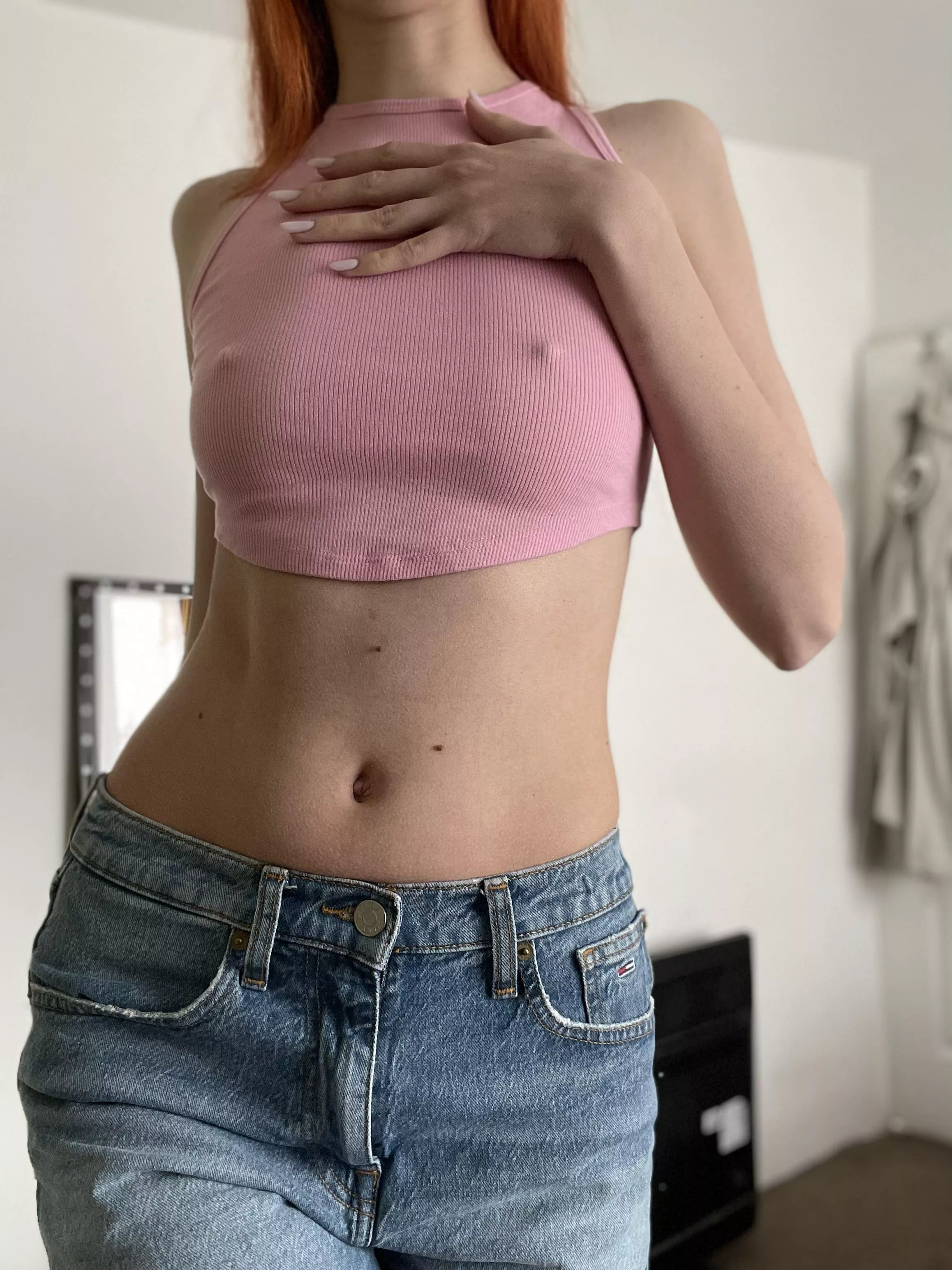 No bra is needed for this cute top