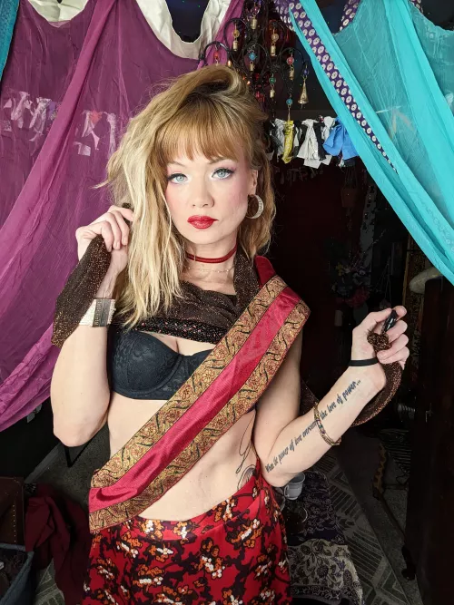 Not a dumb blonde, very good at role playing it though