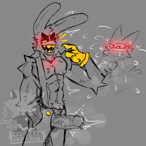 Showing you his chompers (Raspberry Fruit Fox)