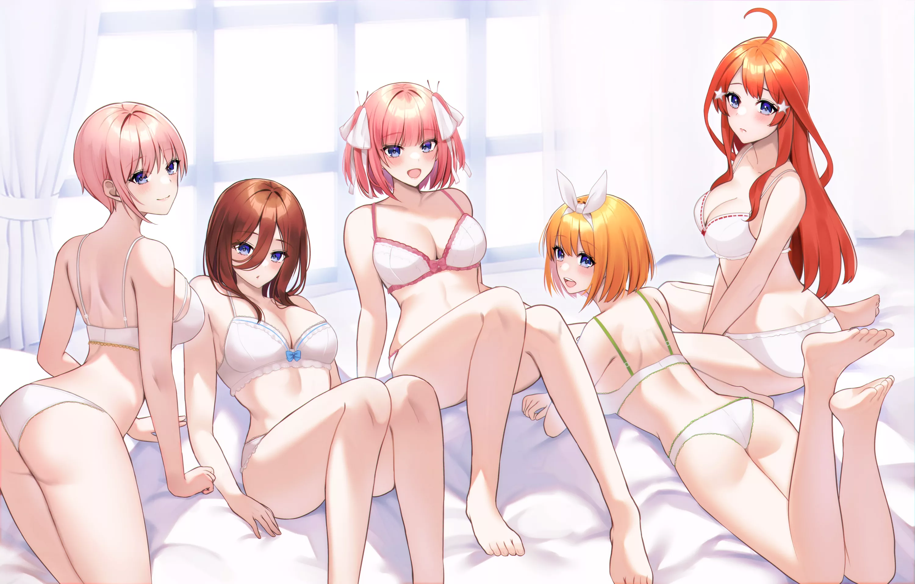 The Five Sisters In Lingerie (Quintessential Quintuplets)