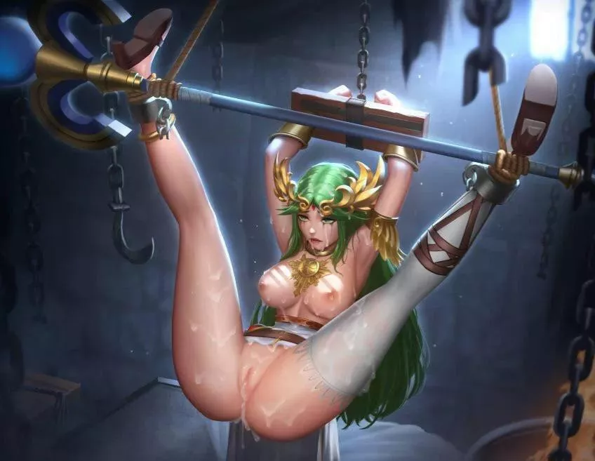 The goddess wanted to help guide mankind towards kindness and civility. Man only wanted to keep her chained up and used as a cumdump. (Kahncomm)