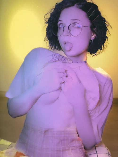 This obedient girl is begging for some food