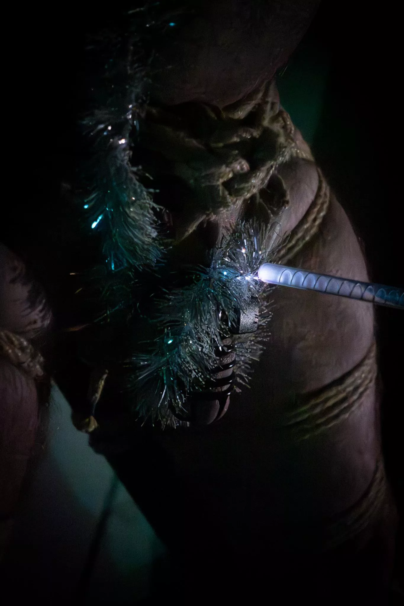 Tinsel and violet Wand