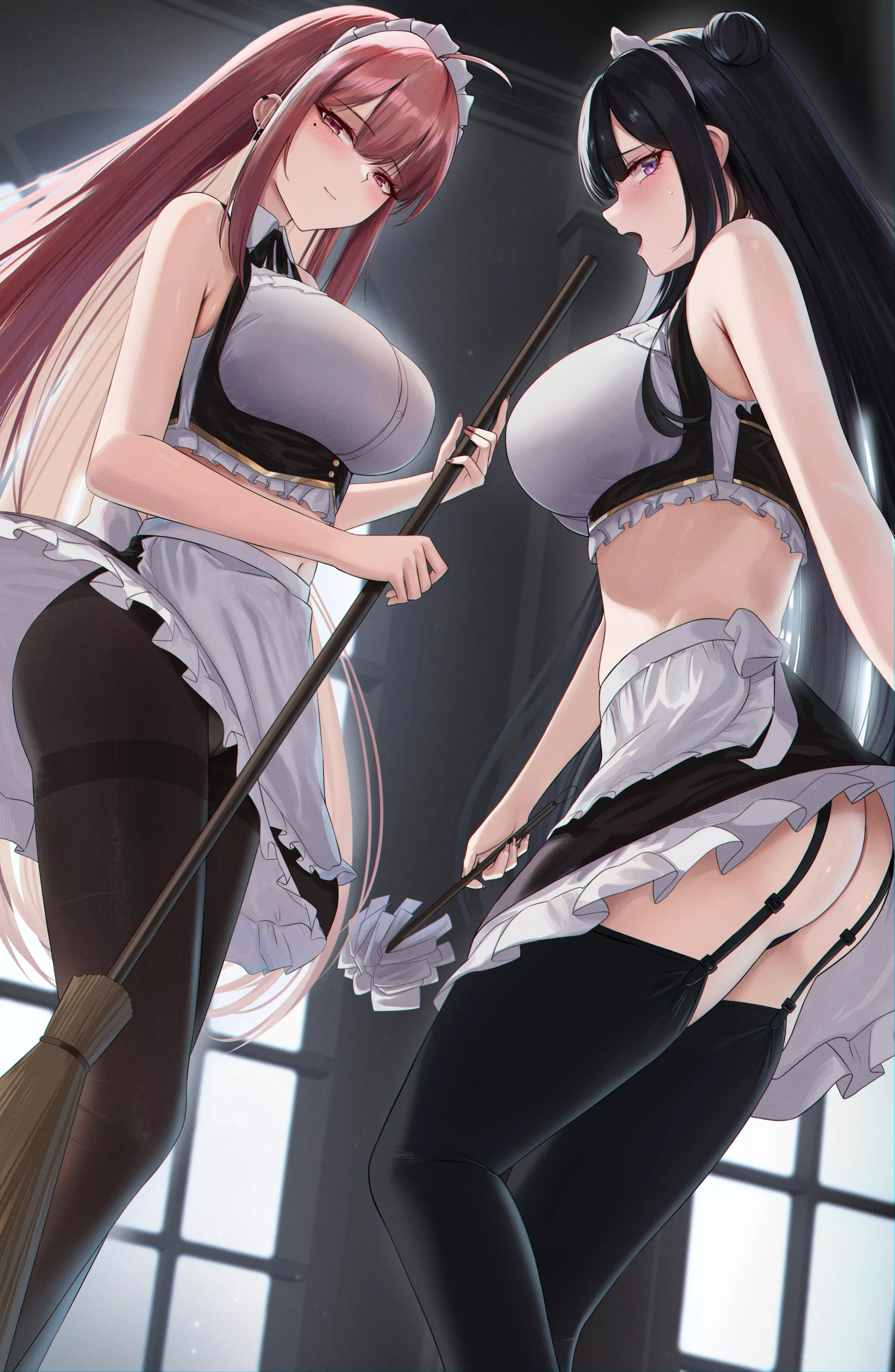Two Maids on the Job