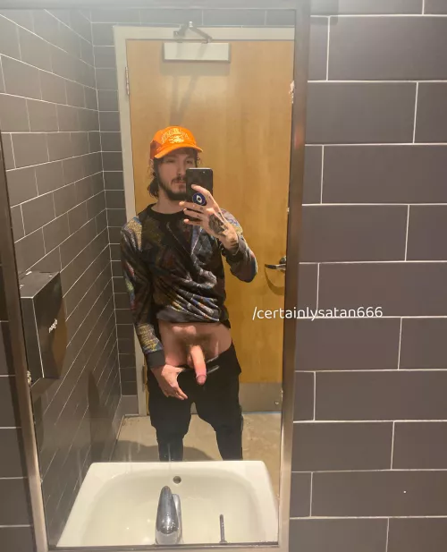 Waiting in the bathroom w the door unlocked 😈