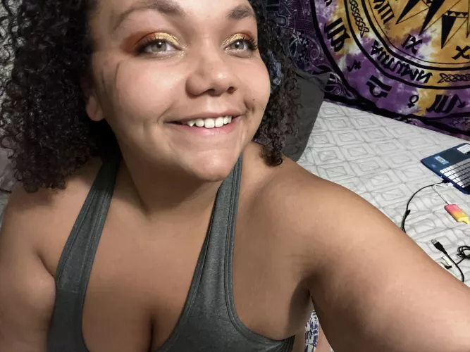 Was enjoying my makeup