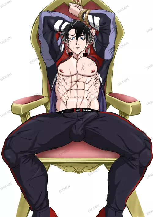 Wriothesley Tied Up (X:@EroMenBara)